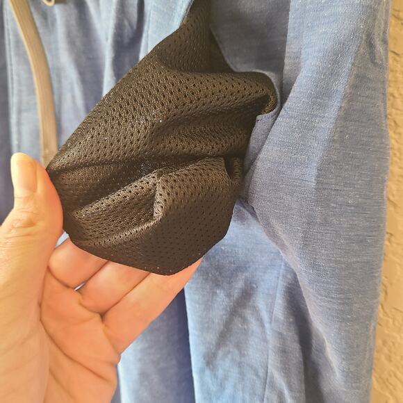 Prana Metric E-Waist‎ Shorts Swim Trunks Mens XL Blue Drawstring Organic SPF 50 - Picture 2 of 5